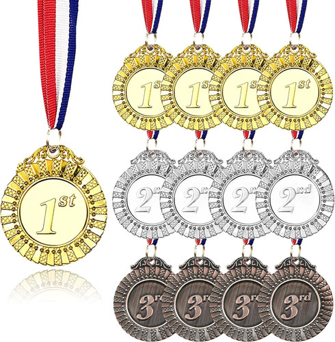 Pieces metal winner - 12, gold