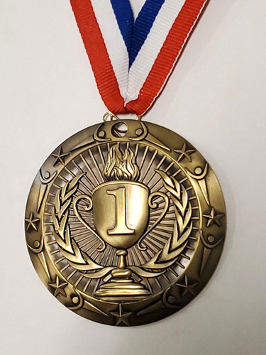 Large 1st place gold medal - 1st,